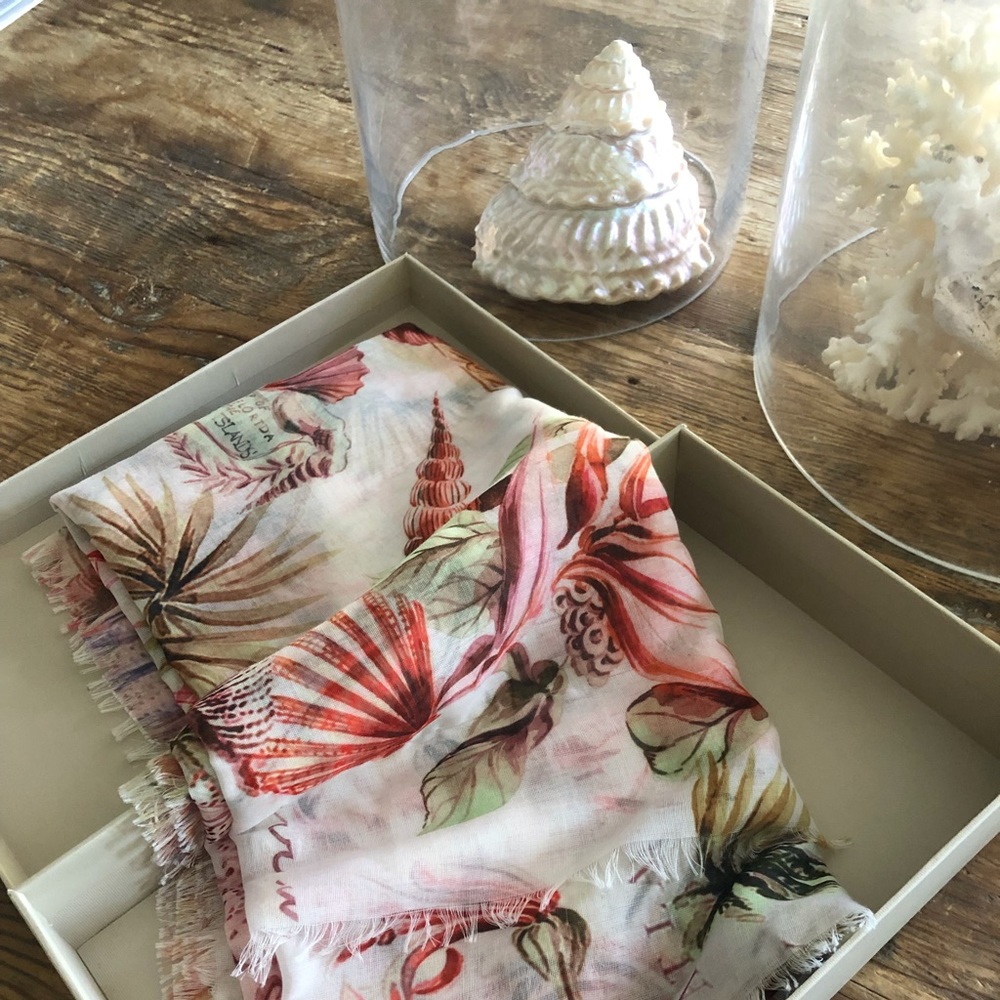 India Hicks Pink Sands Collection Scarf